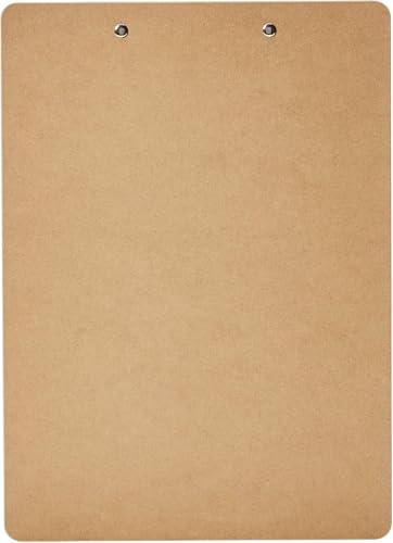 Amazon Basics - Hardboard Clipboard - 30-Pack, Brown