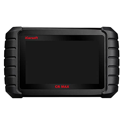 iCarsoft CR MAX Professional Multibrand Vehicle Diagnostic Tool for troubleshooting, reading, and clearing all fault codes of systems such as Engine, Transmission, ABS, and Airbag, Black
