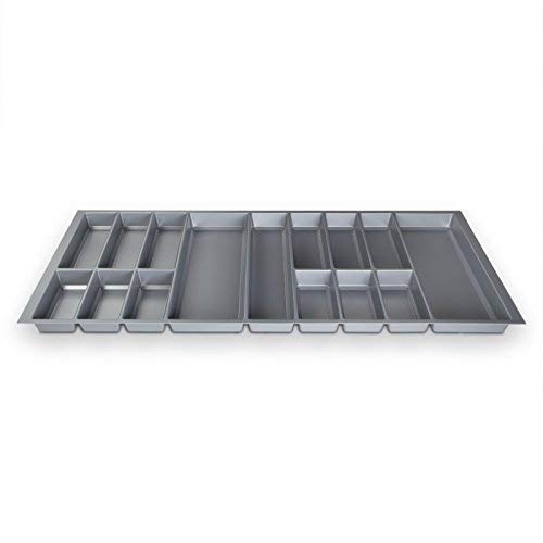 Orga-Box® IV UNIVERSAL cutlery insert cutlery tray silver grey for 120 drawer (473.5 x 1126 mm)