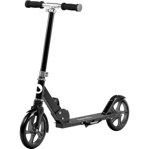 LIONELO Luca Plus Scooter Kids Scooter City Scooter Push Scooter Kick Scooter Kickscooter up to 100kg, Big Wheel 200mm, Foldable, Adjustable Height, ShockResist Suspension