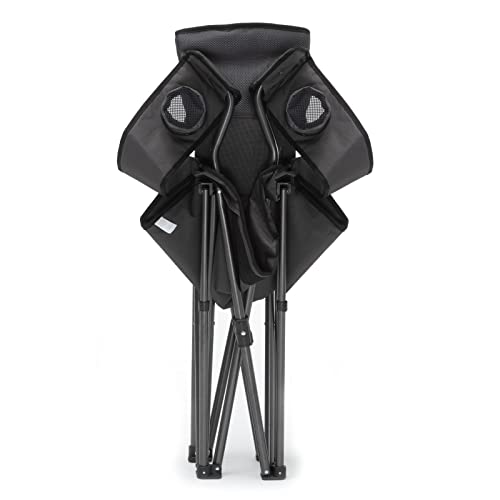 Qeedo Johnny XL camping chair foldable (up to 150 kg), folding chair with 2 cup holders.