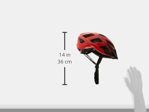 ALPINA PANOMA Classic - Lightweight, Well-Ventilated Touring Bicycle Helmet with Optional LED Light for Adults, red, S (52-57 cm)