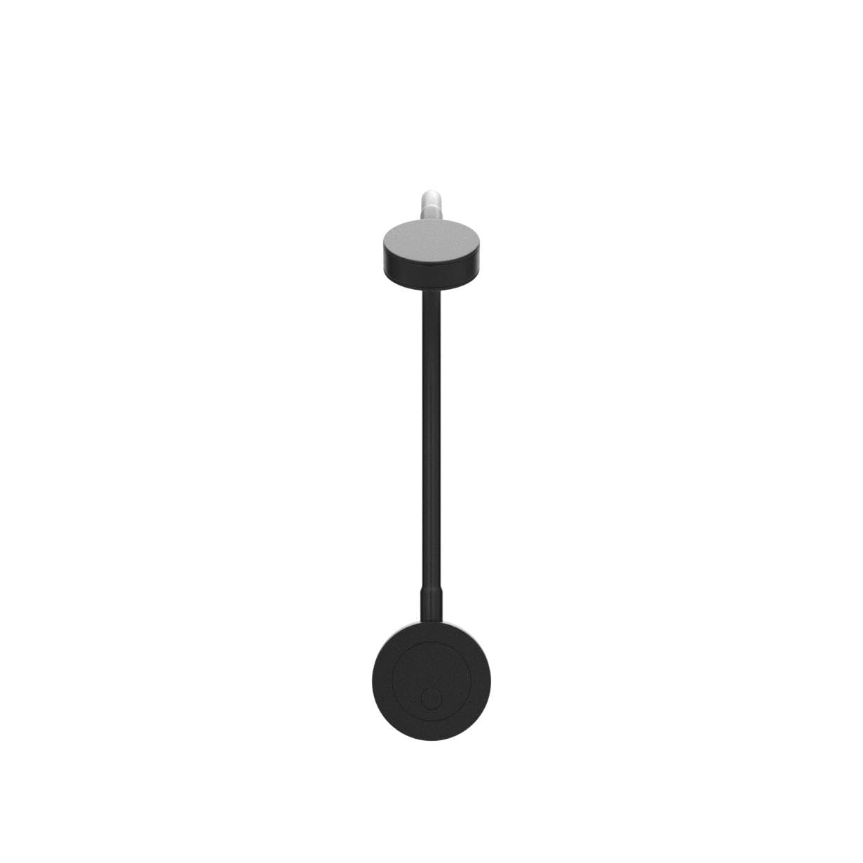 acegoo reading light 12V LED dimmable RV bed lamp, flexible gooseneck bedside DC12-24V 3200K built-in dimmer switch&USB charger, for boat car camper van yacht, wall mount (black)