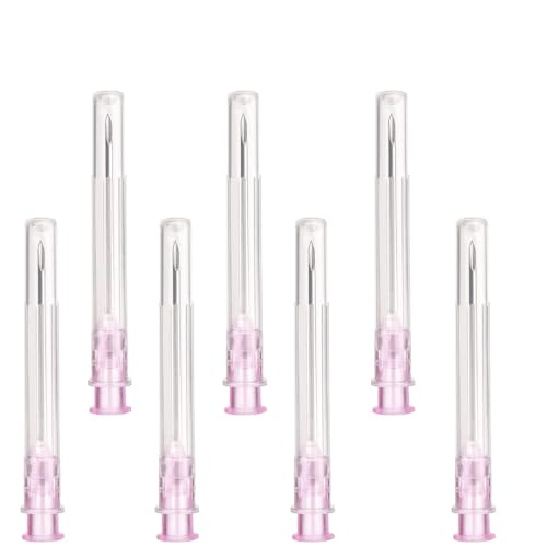 100 pieces of 18G x 1" (25mm) stainless steel dispensing accessories for refill liquids, individually packaged, refill tubes for industrial, scientific labs, for hobby and home use, multipurpose measuring tools.