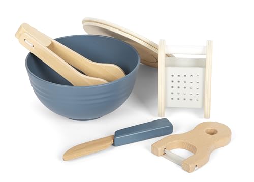 Small Foot Cutting Set Salad "Fresh" made of wood, food toy for children's kitchen, for children aged 3 and up, 12612