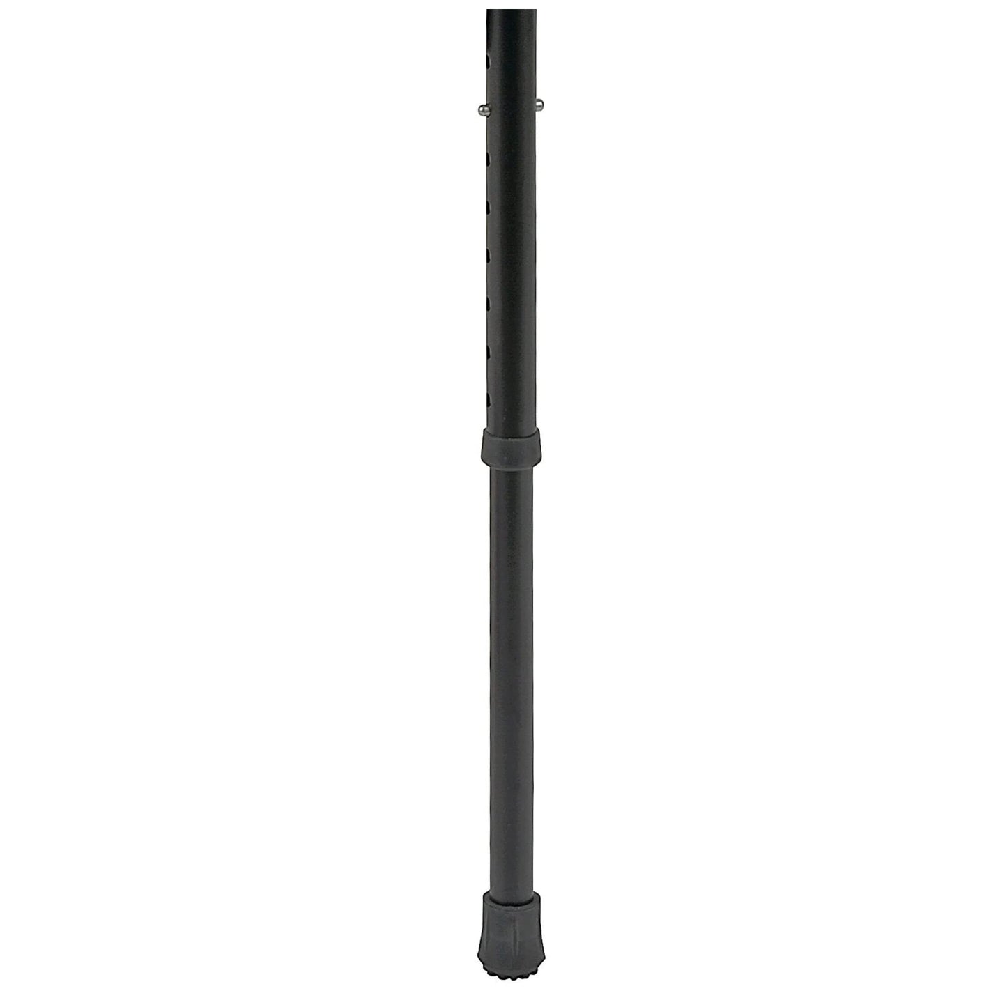 Ossenberg seat stick with plastic wing seat - walking stick with fold-out seat - height-adjustable standing stool for on the go - camping outdoor monopod chair - black