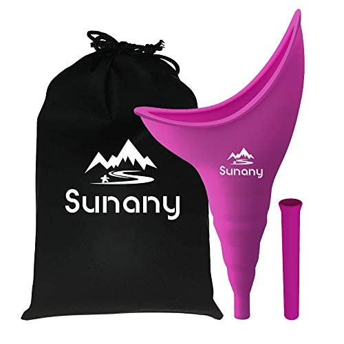 SheWee for women, Female urinal Silicone funnel Portable urinal for women Standing Up Pee Funnel Reusable female urinal for women, Outdoor, Activities, Camping (Fuchsia)