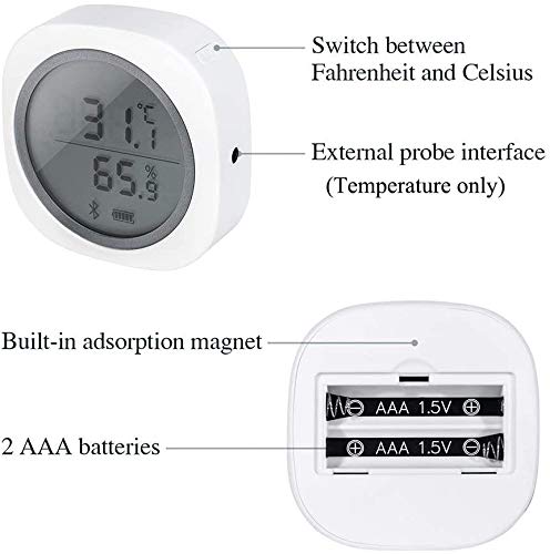 Inkbird IBS-TH1 Plus is a Bluetooth hygrometer thermometer greenhouse reptile data logger for Android IOS.