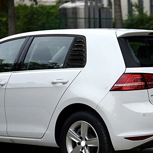 Active window blinds for rear Golf 7 R 7 7.5 2013-2020 Racing style window blinds Ventilation cover Black