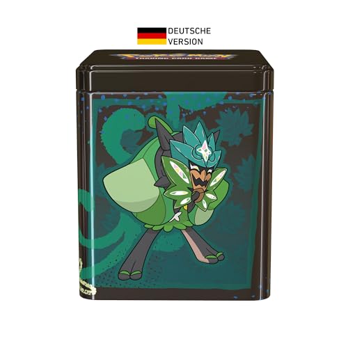 Pokémon Trading Card Game: Stack Tin Box Ogerpon - 3 booster packs & 2 sticker sheets (German version)