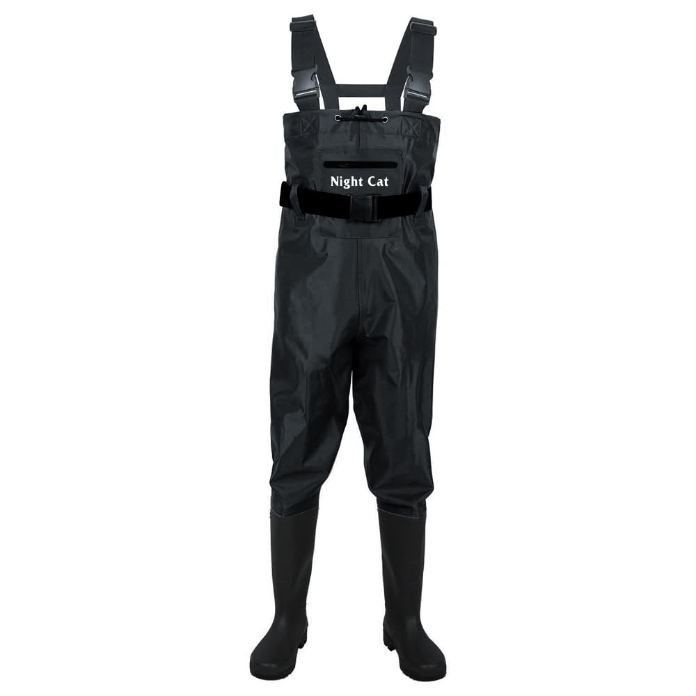 Night Cat Chest Waders Men Women Chest Waders with Boots Waterproof Breathable Crosswater Waders