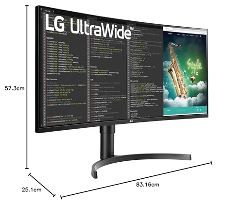 LG UltraWide Curved QHD Monitor 35WN75CP-B 89 cm - 35 inch, VA panel, HDR10, AMD FreeSync, Black