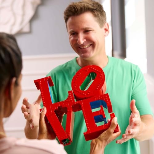 LEGO Art Love, adult set for home decor, Valentine's and Mother's Day gift, couples gift, creative activity for art and design lovers 31214