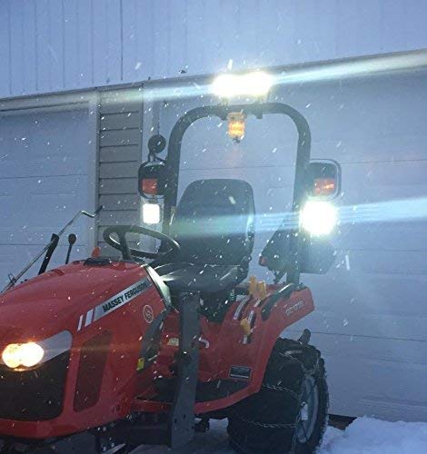 Willpower 10pc LED Spotlight 4'' 10cm 48W LED Work Light 12V 24V Auxiliary Light Car Reverse Light Led Waterproof for Off-road Tractor SUV ATV Place