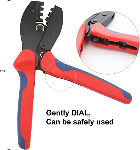 GTIWUNG 10 Pairs Male/Female Solar Panel Cable Connectors with 1 Pair of Wrenches + Solar Crimping Tool for 2.5/4.0/6.0mm² Solar Panel PV Cables.
