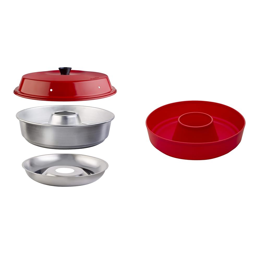 Omnia Camping Oven & Silicone Baking Form Classic (Red)