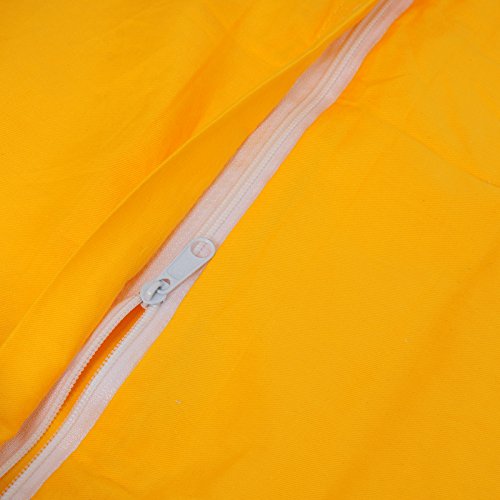WOLTU® 8X Pillowcase Cushion Cover 100% Cotton with Zipper, 8 Pack Sofa Cushion Decorative Pillow Case Cover, 60x60 cm, Yellow