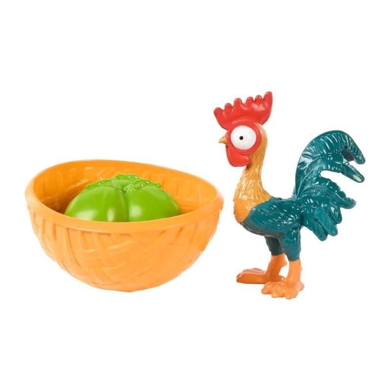 Mattel Disney Moana 2 Toys, Sisters Set with 2 Fashion Dolls in iconic outfits, pet Heihei, coconut & basket accessories, inspired by the movie, JBT66