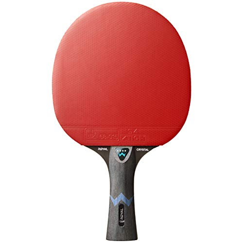 STIGA Royal Crystal Table Tennis Racket - High-speed racket with ITTF-approved STAR 4 rubber, 2.0mm sponge, and Crystal Technology - Perfect for fast and precise ping pong games.