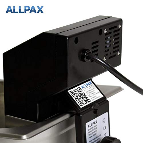 Allpax SV 2 Sous Vide Cooker, designed to hang in water baths up to 30 l, ensures even temperature & perfectly cooked food, LCD display with soft-touch panel, 1500 W