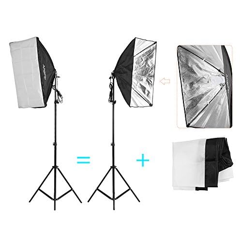 Photography kit 1.8m * 2.7m black white green cotton backdrops 6 set fish-like clamps 2 set 33-inch white softlight umbrellas