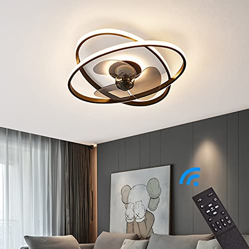 Ceiling fan with LED lighting Ceiling lamp Fan 3343 black Ø 50cm 96W with remote control Light color/brightness adjustable dimmable LED ceiling light fan light ceiling
