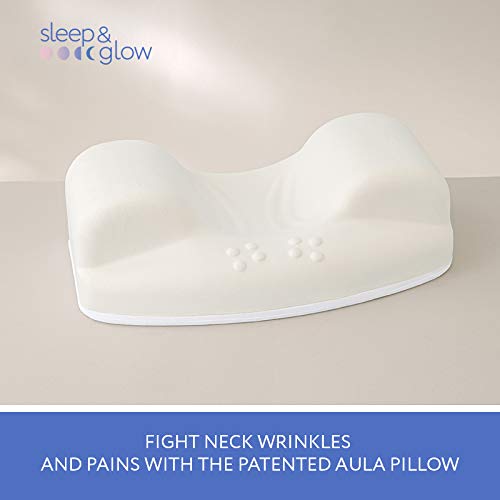 Sleep&Glow Anti-aging Pillow - promotes healthy back sleeping for better skin and post-facial surgery recovery.