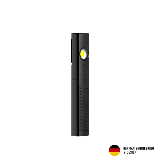 Ledlenser W4R work flashlight LED workshop | automotive lamp 220 lumens | LED construction lamp with battery | 9 hours of light output | workshop lamp | lamp for work | rechargeable work light | 90 meter beam range