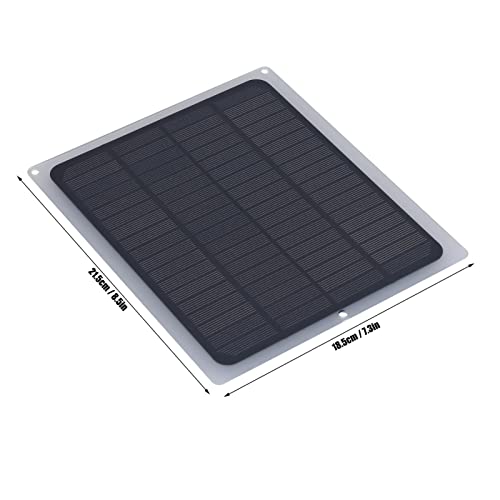 Banapoy Solar Panel Fan Kit, 6W solar fan made of monocrystalline silicon with protective net for camping, shed, greenhouse, home, outdoor, waterproof, portable, solar-powered fan