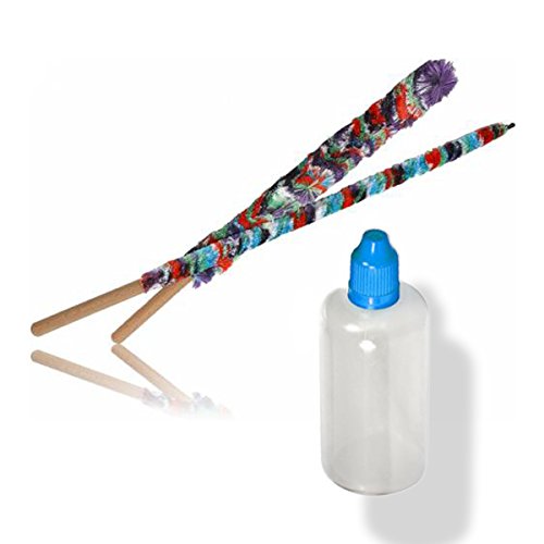 Care set for pan flute with two wooden sticks, 50ml Vaseline care oil, and instructions.