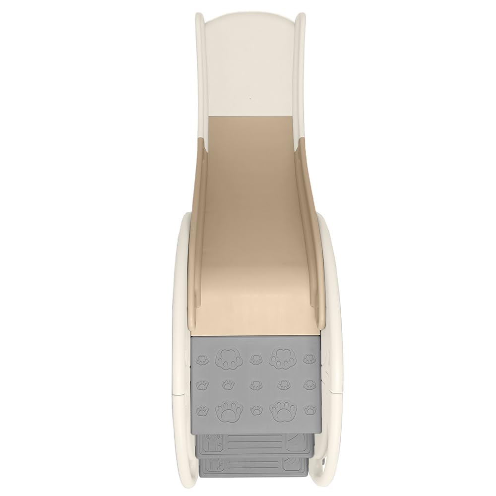 Baby Vivo Kids Slide Children Slide Garden Slide Toddler Slide Plastic Elephant rounded corners & edges for Indoor & Outdoor in Coffee/Brown