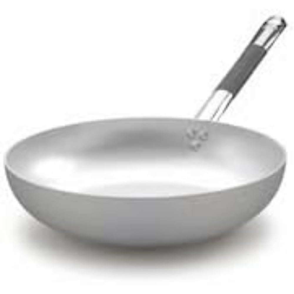Pentole Agnelli ALMC111BPIC32 Aluminum pots with high slanted frying pan, induction base with 1 cooling handle, 32 cm