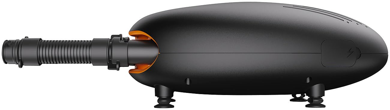 AGT SUP Battery Pump: Battery-operated air pump for SUP boards, 350 l/min, 3X 4,000 mAh, USB, 12V (Accu pump for compressor, electric)