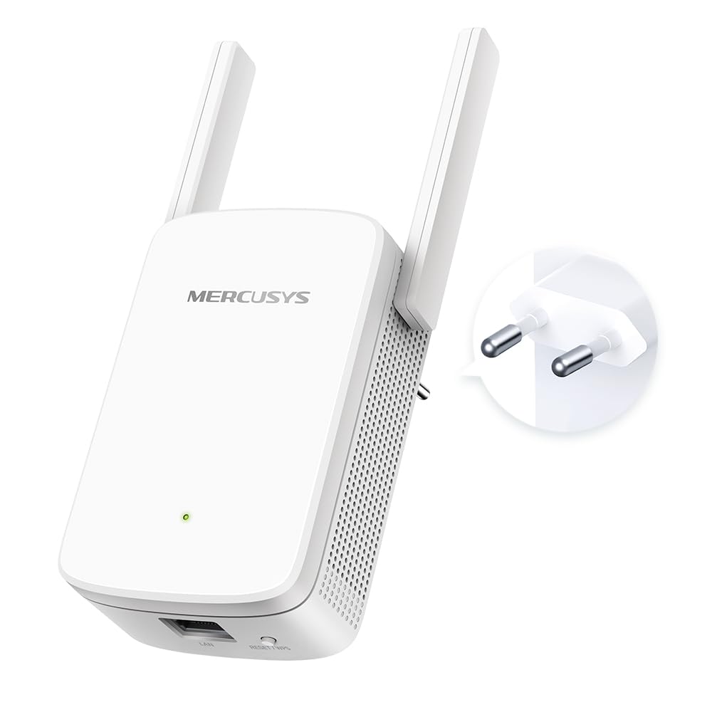 Mercusys ME30 WiFi Extender Repeater AC1200 (867Mbps 5GHz + 300Mbps 2.4GHz, WiFi Repeater, App Control, Signal Strength Indicator, compatible with all WiFi devices, AP Mode)