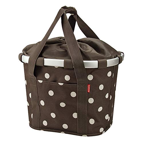 KLICKfix Unisex bicycle bag, mocha dots, 15 liters, 0303MD.