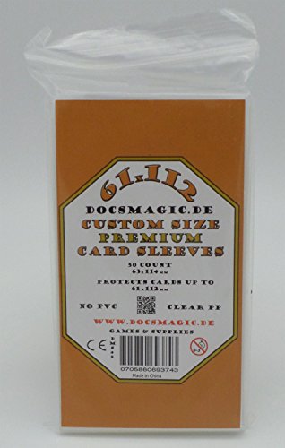 docsmagic.de 500 Premium French Tarot Board Game Sleeves - 61 x 112-63 x 114-10 Packs