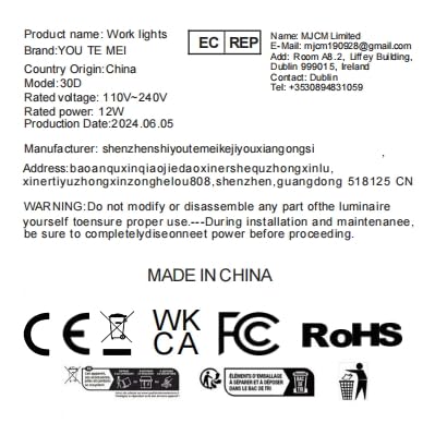 Flexible gooseneck light 12W Led work light 1200 lumens lathe Led light with magnetic base for lathe CNC milling drilling machine sewing machine industrial lighting tool machine light