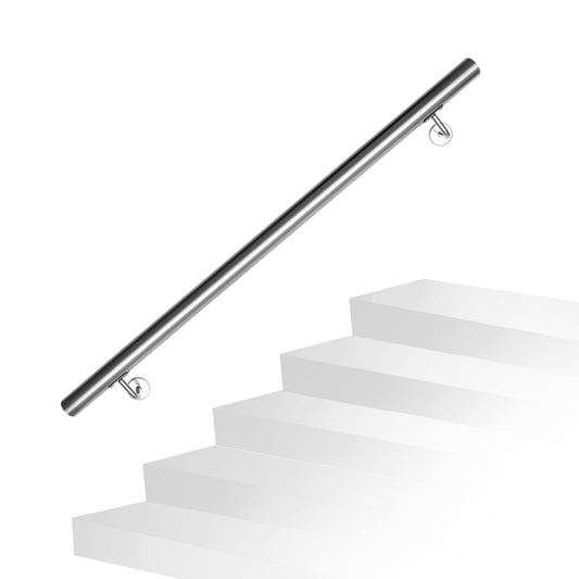 Ansobea handrail 180cm, stainless steel stair rail longer rail, for indoor and outdoor stairs, stair railing