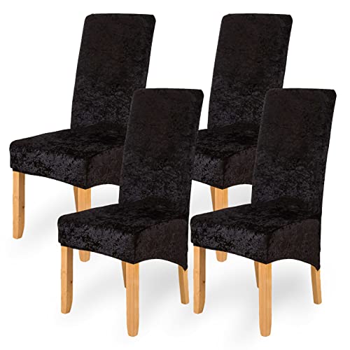 Chair Covers 4 Pack Chair Cover Elasticity Spandex Universal Covers for Chairs Modern and Elegant Look Chair Protection Covers With Elastic Band for Dining Room, Banquets, Parties, and Decoration