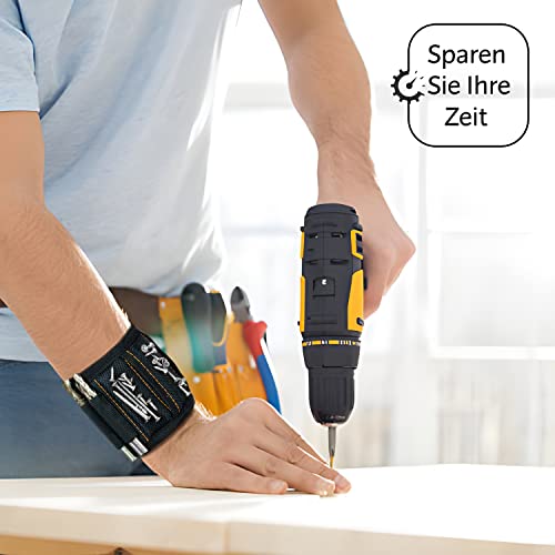 Gifts for men, magnetic wristband craftsman 2025 including magnetic rod and pencil for holding screws and nails, gift ideas for Father's Day, Men's Day, birthday, dad, gadgets tool.