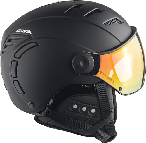 Alpina A9209 ski helmet, black matte, 59-61 cm.