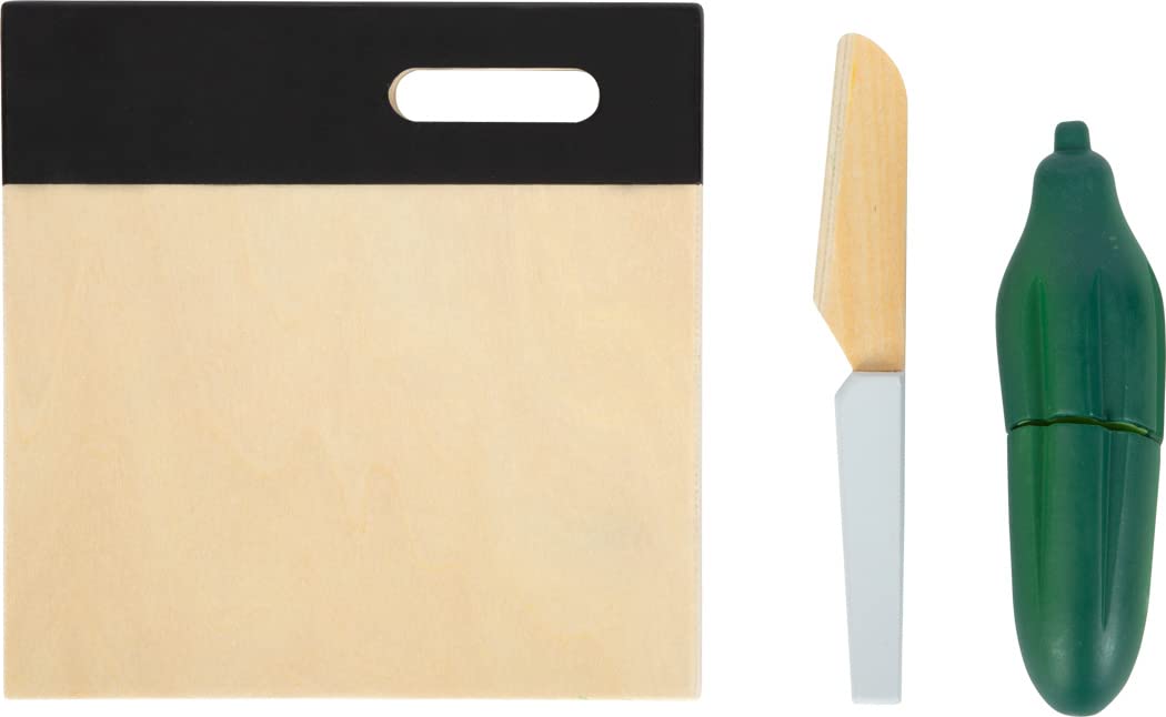 Small Foot cutting set vegetables "fresh" made of wood, food for children's kitchen, role play toy for ages 2 and up, 12329