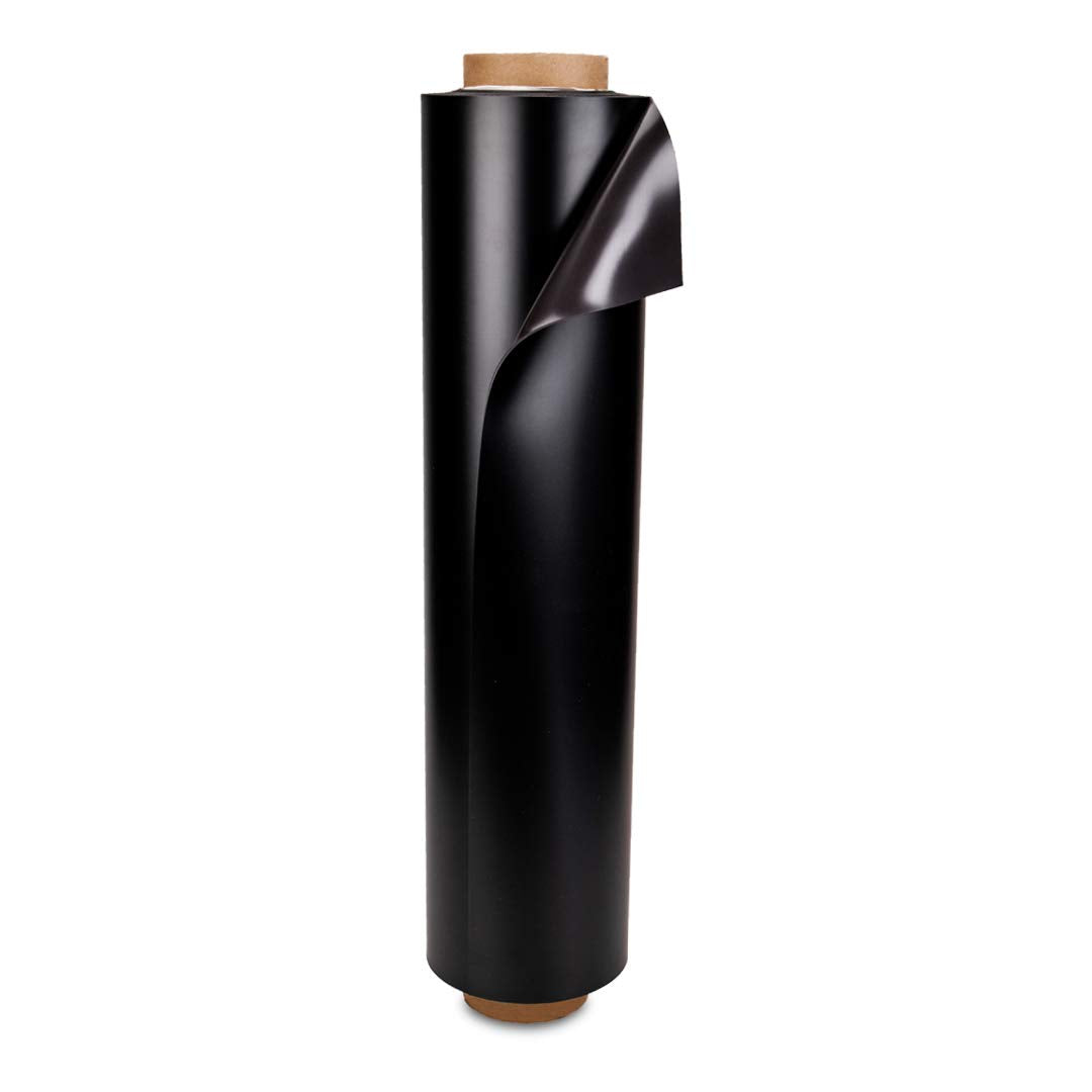magnets4you Magnetic foil coated in black, Width 615x1.6 mm, meter length