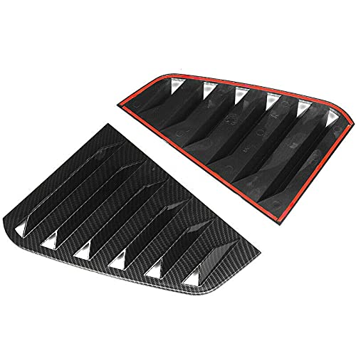 Active window blinds for rear Golf 7 R 7 7.5 2013-2020 Racing style window blinds Ventilation cover Black