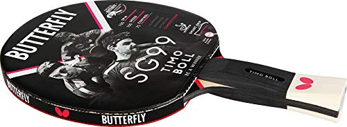 Butterfly Timo Boll SG99 table tennis racket + table tennis cover Drive Case + 3*** ITTF R40+ table tennis balls | Table tennis racket set | Professional table tennis set