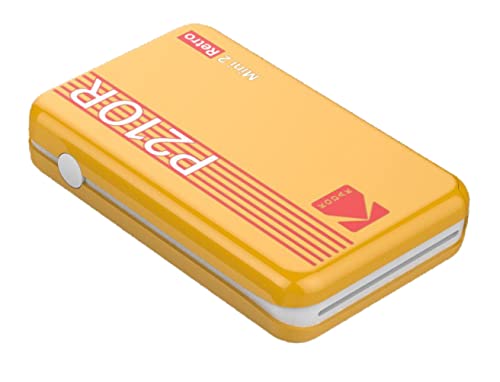 KODAK Mini Printer P210 Retro 2 + cartridge and paper for 30 photos - printer with Bluetooth - photos format CB 5.3 x 8.6 cm - lithium battery - thermosublimation 4 Pass