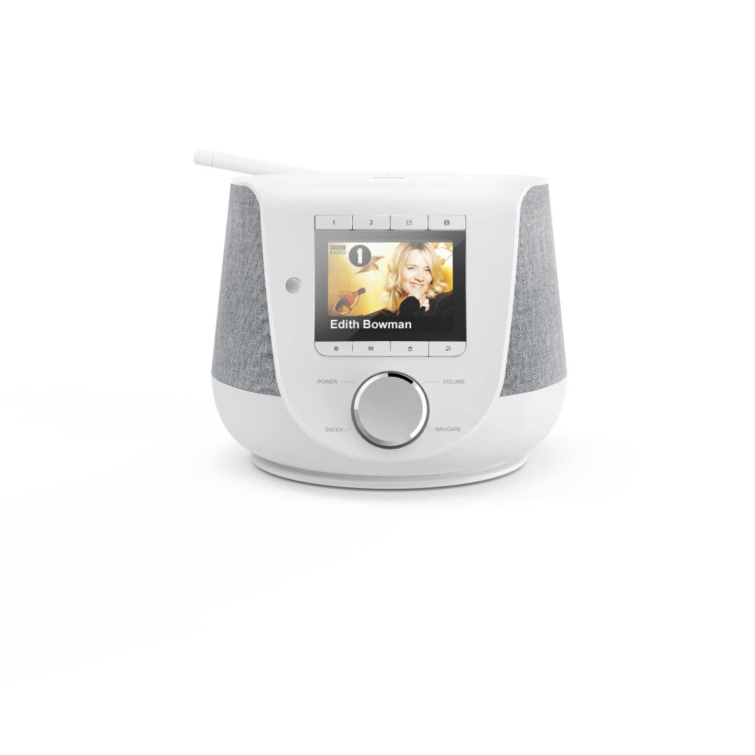 Hama internet radio with digital radio reception & phone charging function, Smart Radio DIR3200SBT (WLAN/DAB/DAB+/FM, Bluetooth/Spotify streaming, station buttons, radio alarm clock, UNDOK app) mini internet radio