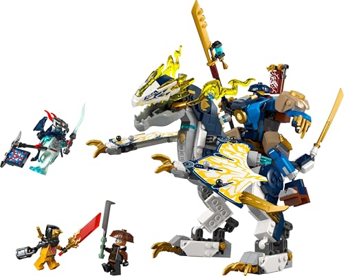 LEGO NINJAGO Rogues Mech Dragon Rider - Ninja toy with dragon, 4 minifigures, and equipment - Gift idea for boys and fans of Dragon's Rise aged 8+ - 71843