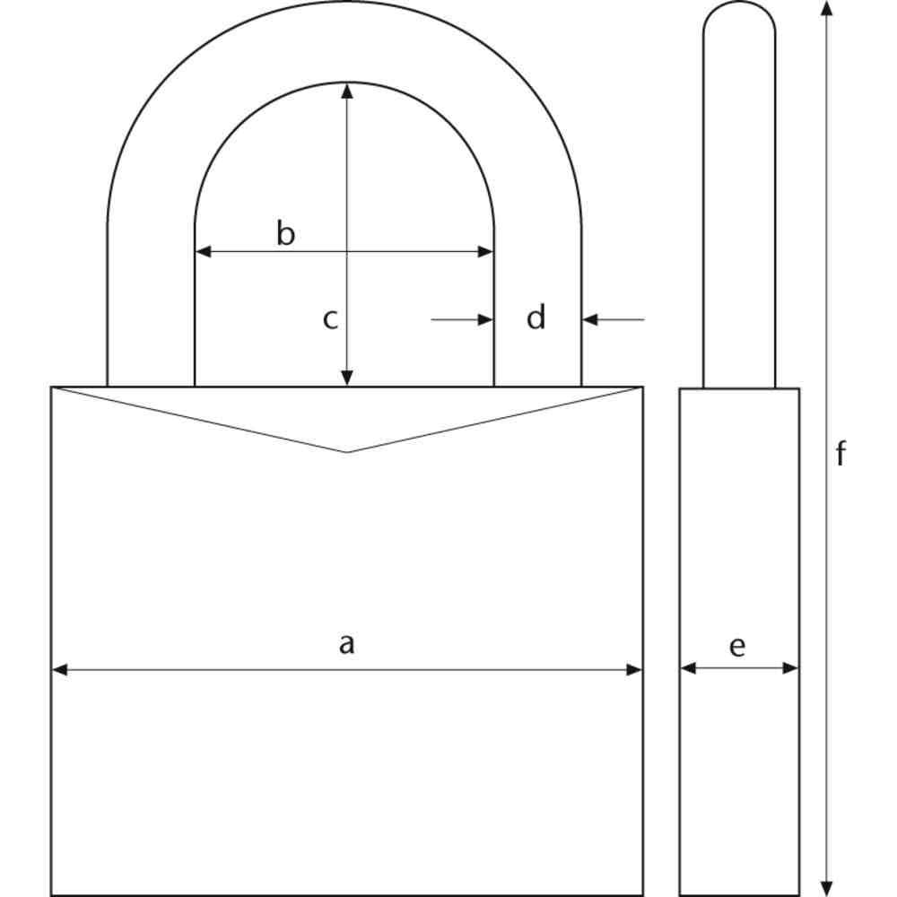 ABUS brass padlock 45/30 - 4-pack - with precision pin tumbler cylinder with mushroom pins - 11823 - ABUS security level 3 - brass color
