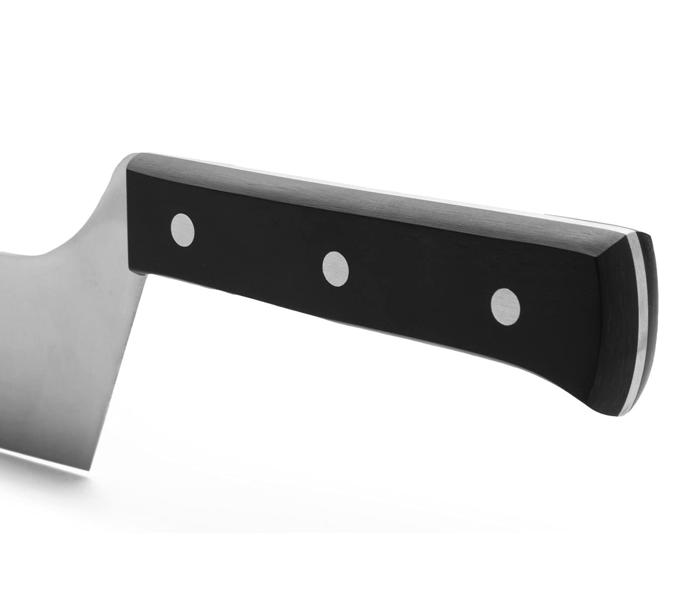 Arcos Universal Professional Cheese Knife 290mm with 2 handles, made of stainless steel and Polyoxymethylene handle, dishwasher safe, color black